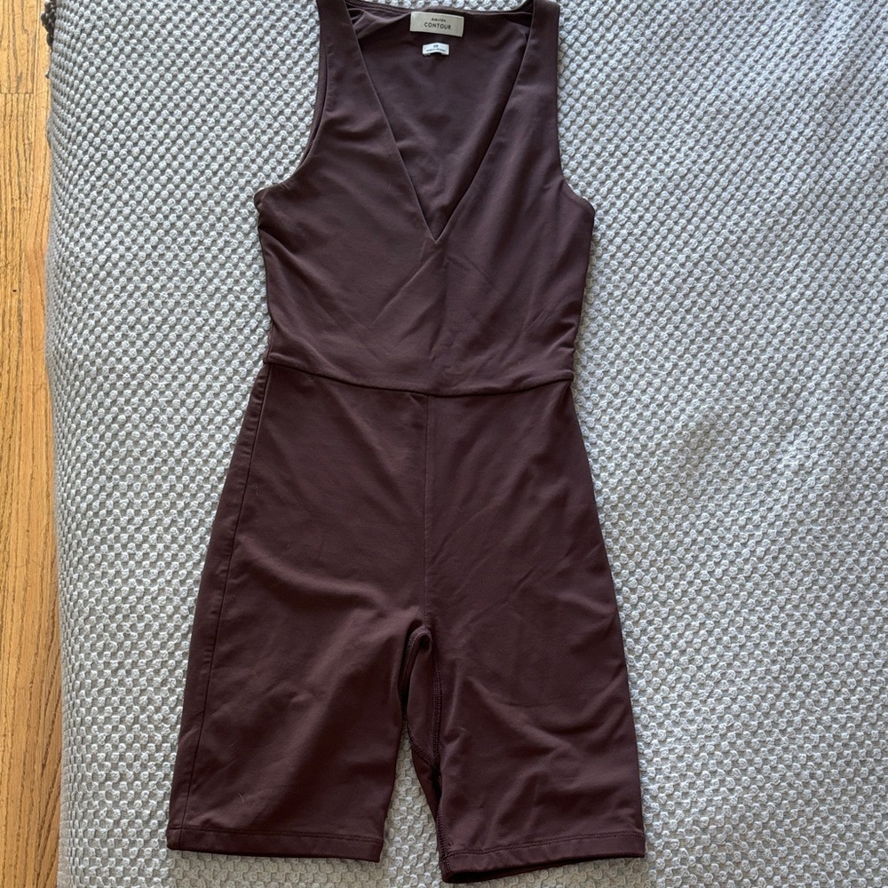 Aritzia Chocolate Brown Sleeveless Jumpsuit